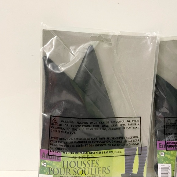 Witch Shoe Covers with Striped Design Kids x2 Adult x1 - Picture 15 of 15